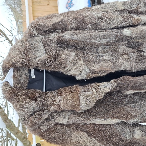 Vintage rabbit fur jacket sz medium - Picture 8 of 12
